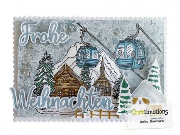 Craft Emotions Stanze - Frohe Weihnachten